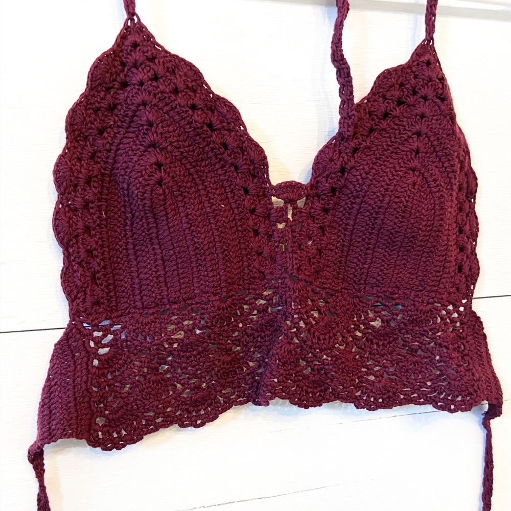 Crochet Bandeau Tie Top